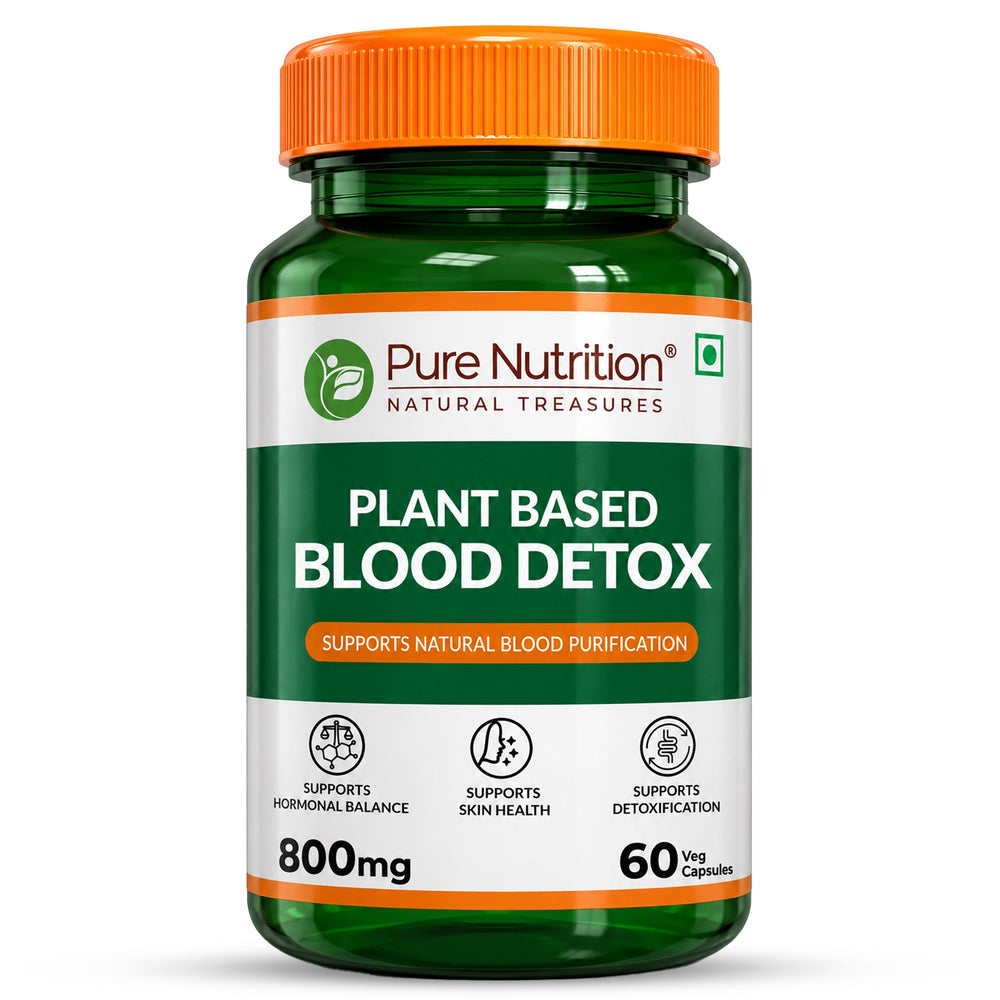 Pure Nutrition Plant-Based Blood Purifier | Neem, Manjistha, Beetroot & Turmeric | 800 mg