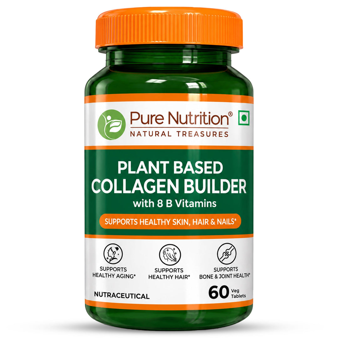 Pure Nutrition Plant-Based Collagen Builder | Skin, Hair & Nails | 60 Tablets