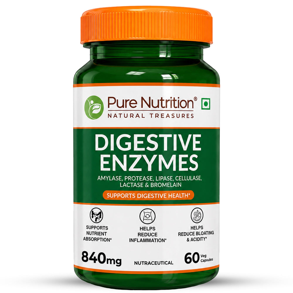 Digestive Enzymes with Bromelain Plant-Based | Probiotics & Herbs | 60 Caps | 120 Caps