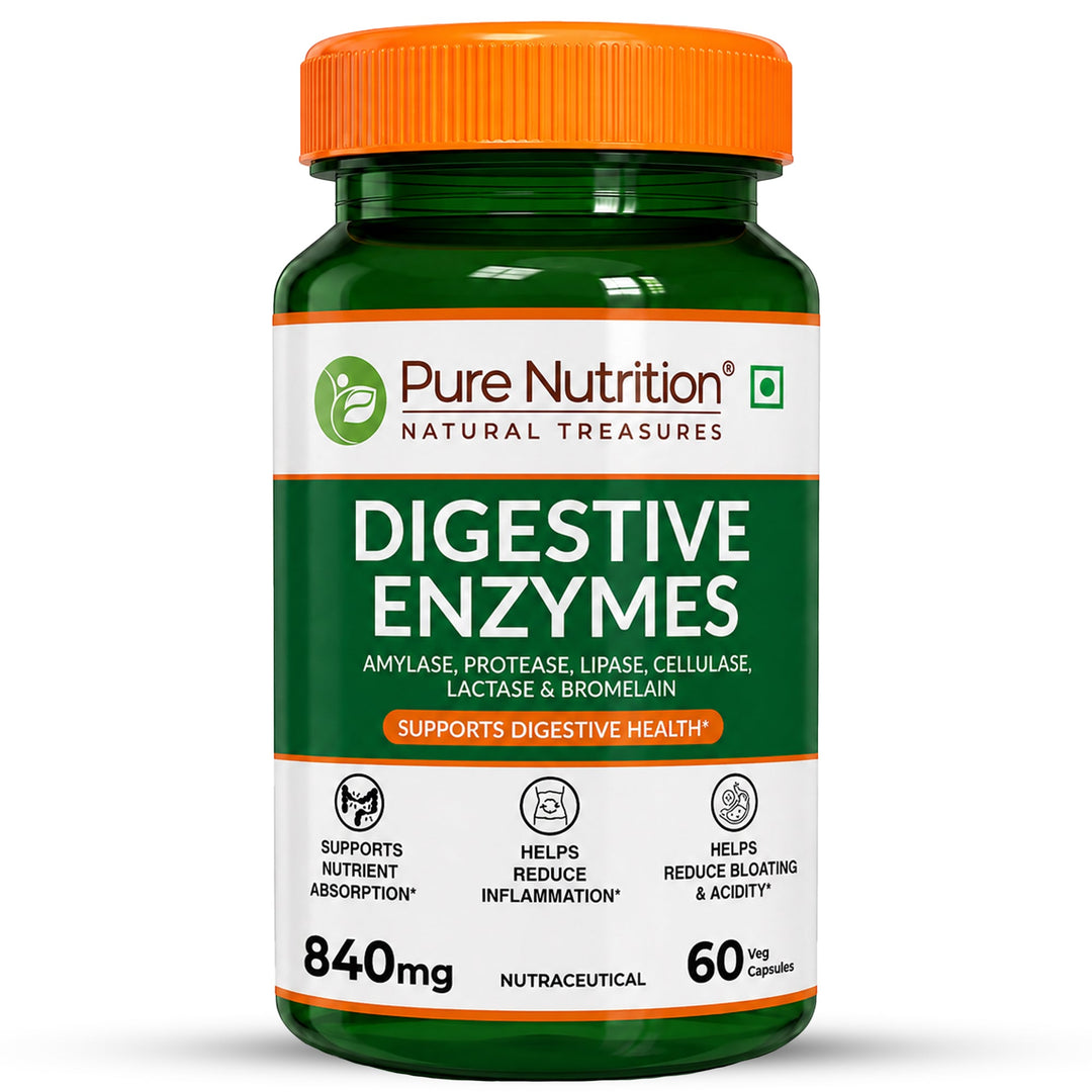 Digestive Enzymes with Bromelain Plant-Based | Probiotics & Herbs | 60 Caps | 120 Caps