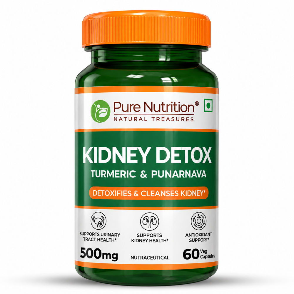 Kidney Wellness Support | Turmeric & Punarnava | 500mg | 60 Capsules