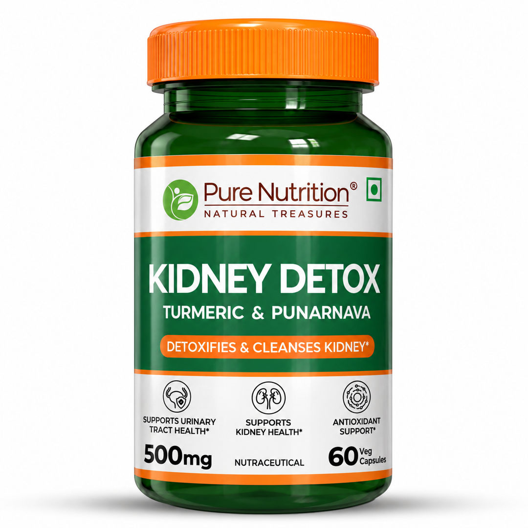 Kidney Wellness Support | Turmeric & Punarnava | 500mg | 60 Capsules