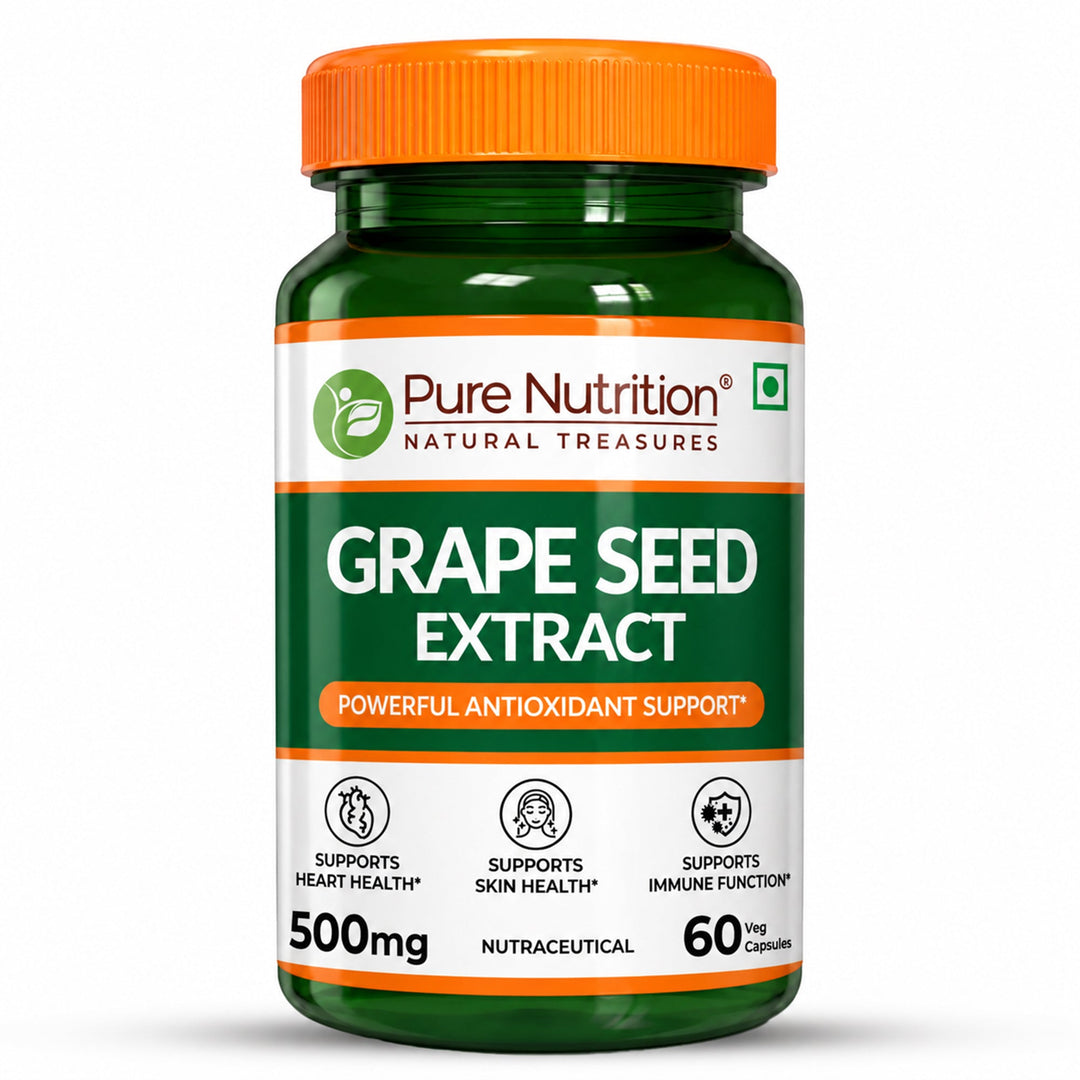 Grape Seed Extract 500mg  95% Polyphenols | Antioxidant & Vascular Health