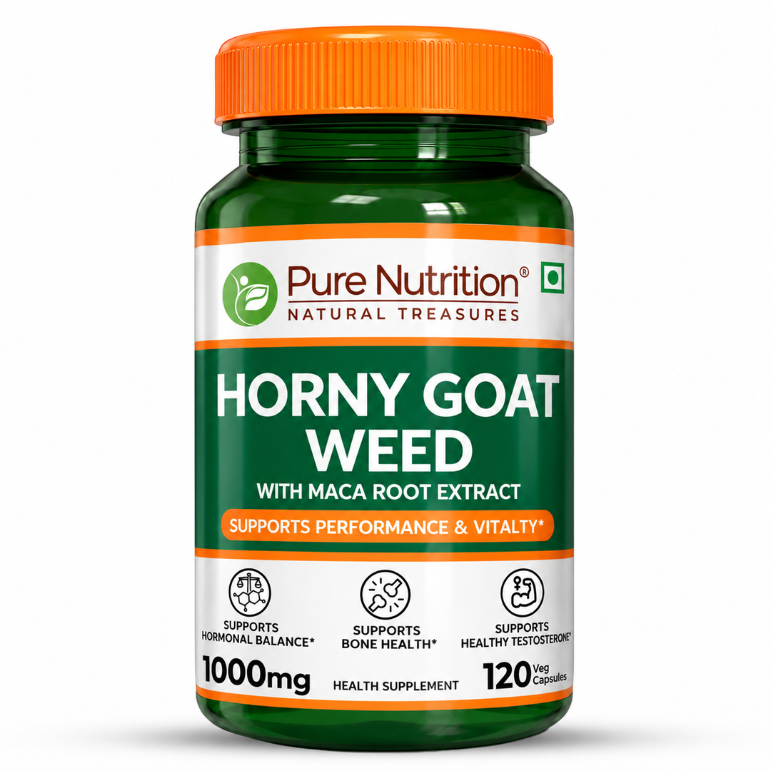 Horny Goat Weed with Maca Root  120 Veg Tablets | Vitality & Stamina