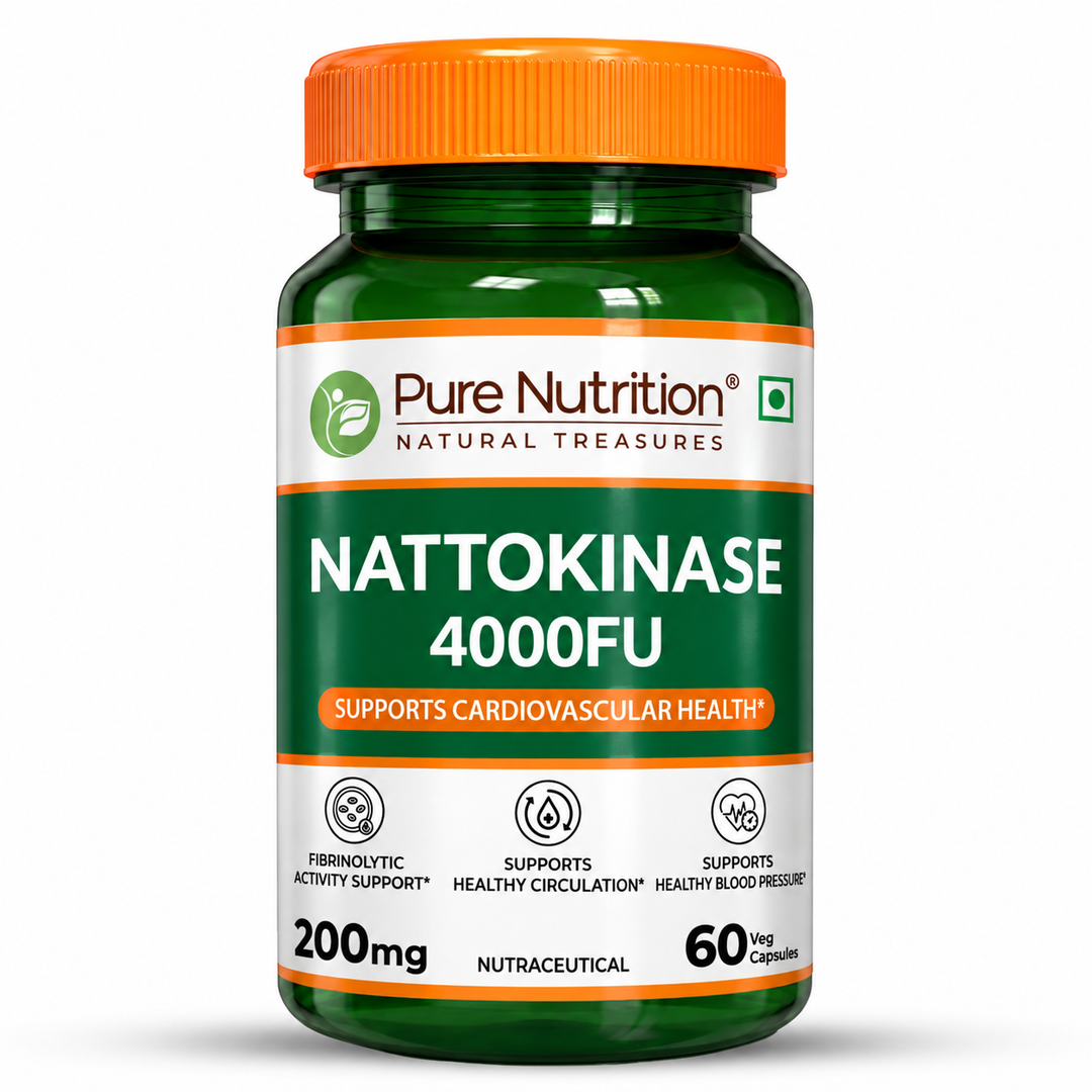 Nattokinase 4000FU Cardiovascular & Blood Flow Support | 60 Veg Tablets