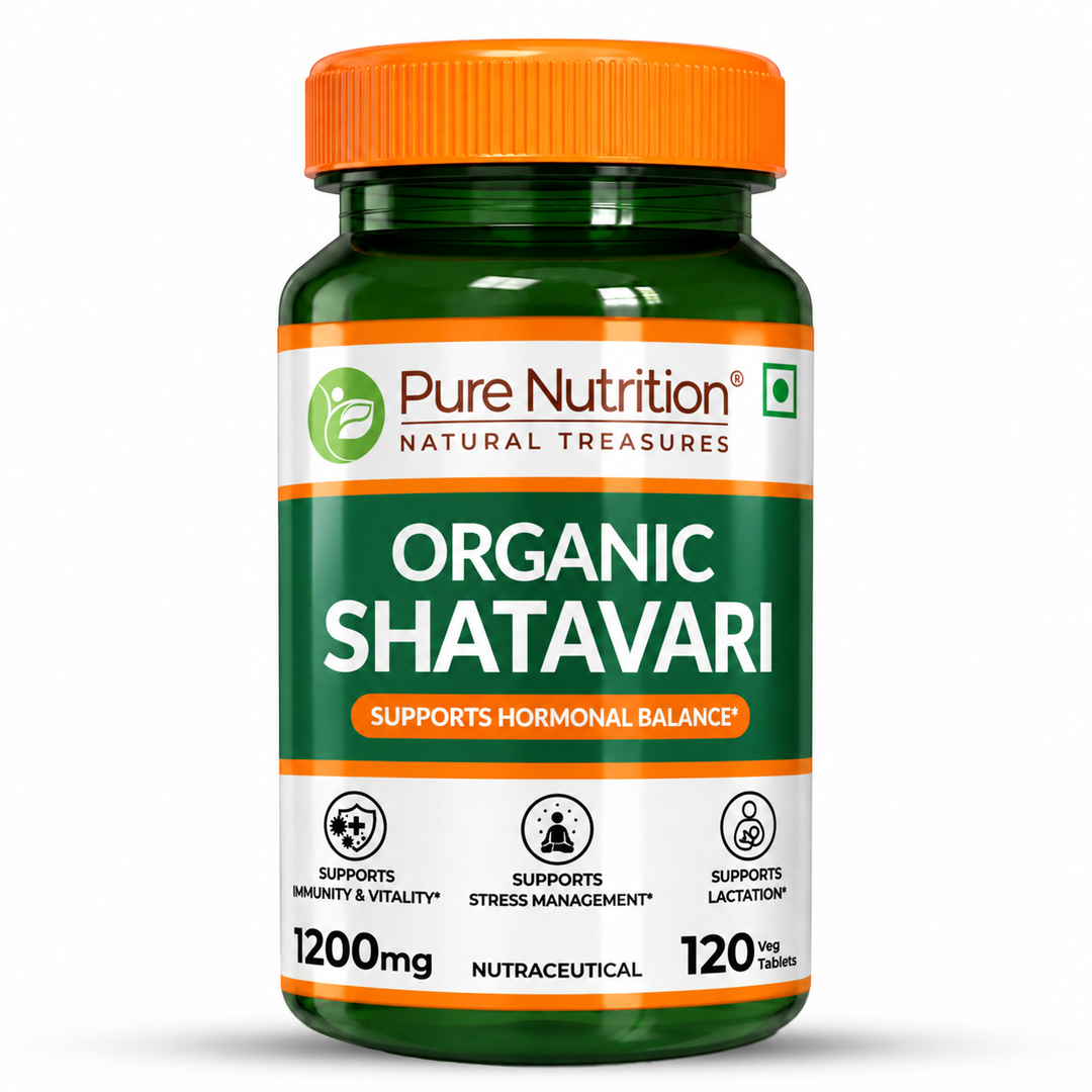 Pure Nutrition Organic Shatavari | 120 Tablets