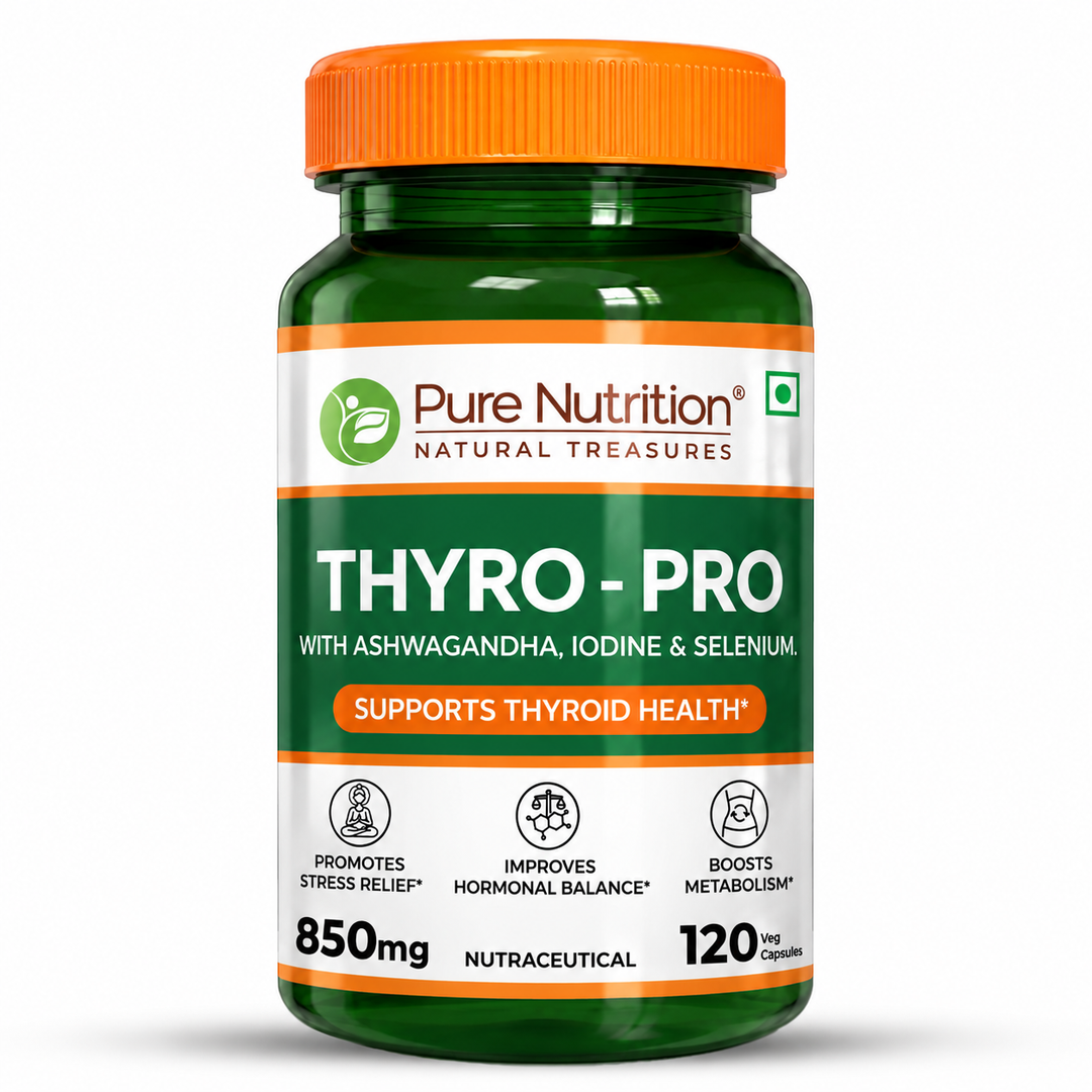 Thyro Pro  Thyroid Support Capsules | Ashwagandha, Iodine & Selenium | 120 Caps