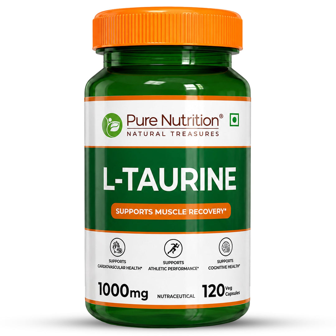 Pure Nutrition L-Taurine 1000mg Veg Capsules | Hydration, Muscle Support & Energy
