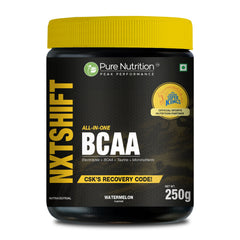 Peak Performance All-in-One BCAA Powder | 2:1:1 BCAA + Electrolytes + Taurine + Micronutrients | Watermelon Flavour| Orange Flavour| 250 g
