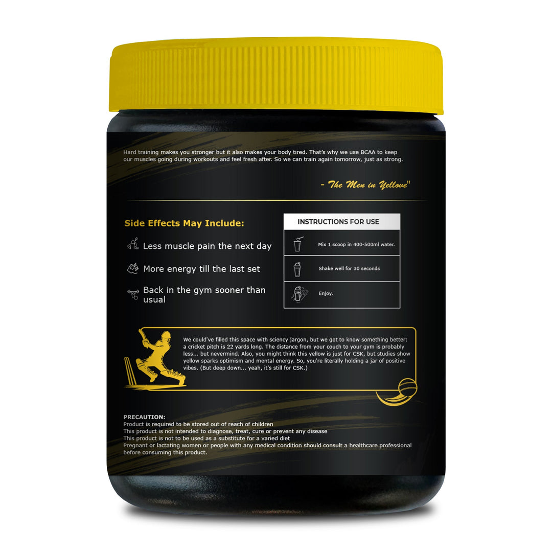 Peak Performance All-in-One BCAA Powder | 2:1:1 BCAA + Electrolytes + Taurine + Micronutrients | Watermelon Flavour| Orange Flavour| 250 g