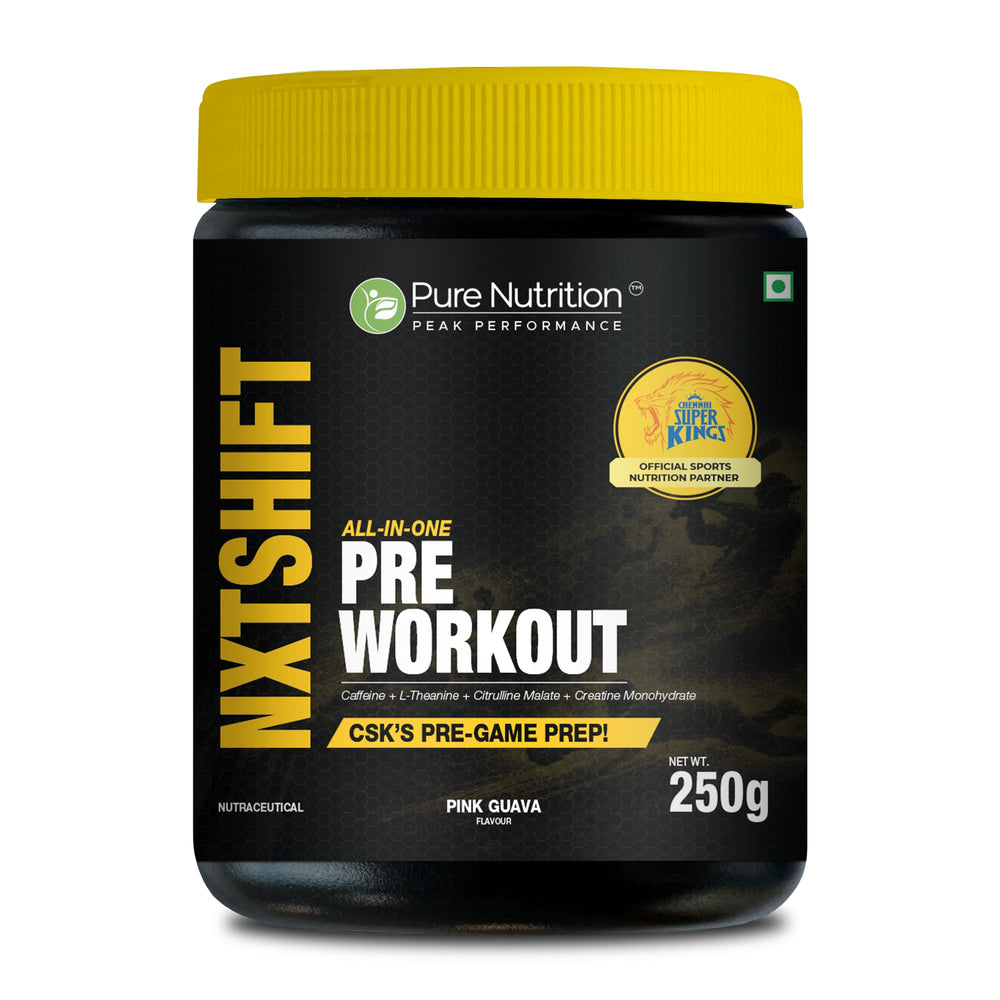 NXTShift Pre-Workout  Caffeine, L-Theanine & Citrulline for Energy & Focus