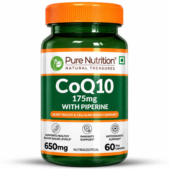 Coenzyme Q10 175mg  Supports Cellular Energy & Heart Health | 60 Capsules