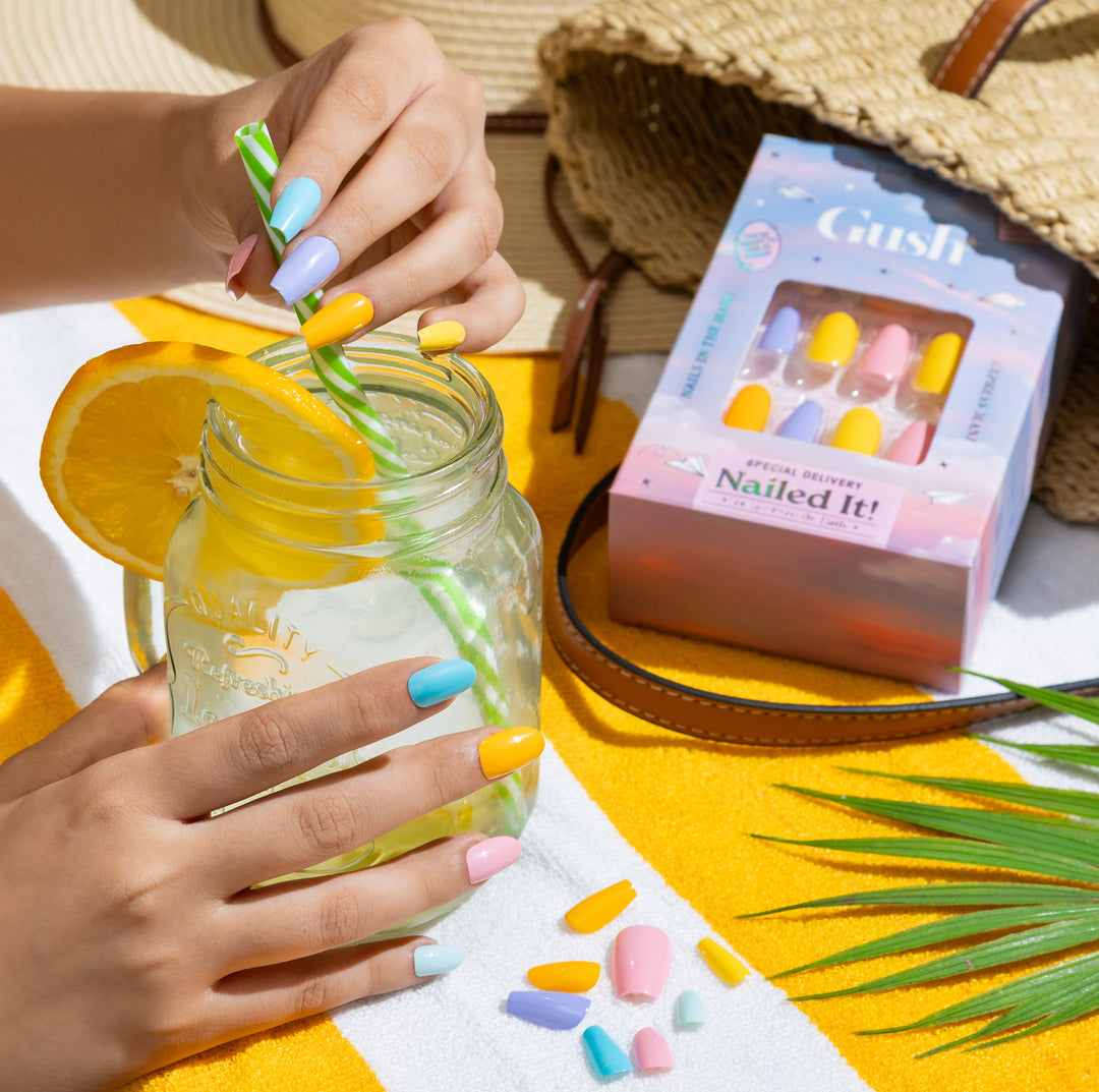 Pastels | Long Round, Press on Nails