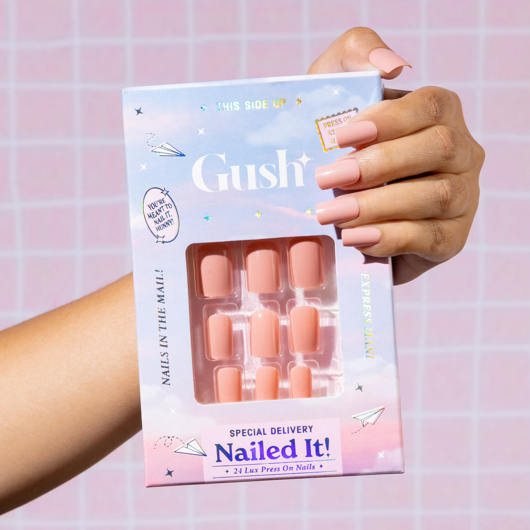Natural Nude | Medium Square, Press-On Nails