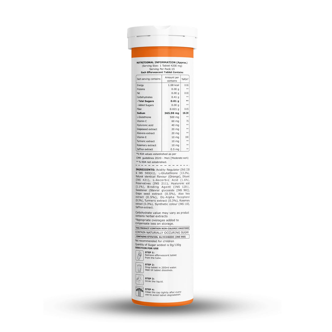 Radiant Skin Combo Glutathione 500mg Effervescent + Plant-Based Collagen