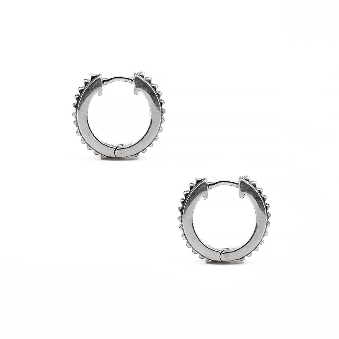 Khyaan oxidixed 925 sterling silver Hoop Bali