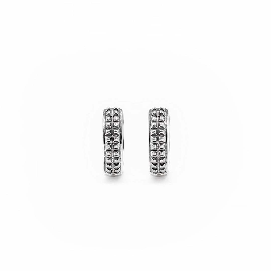 Khyaan oxidixed 925 sterling silver Hoop Bali