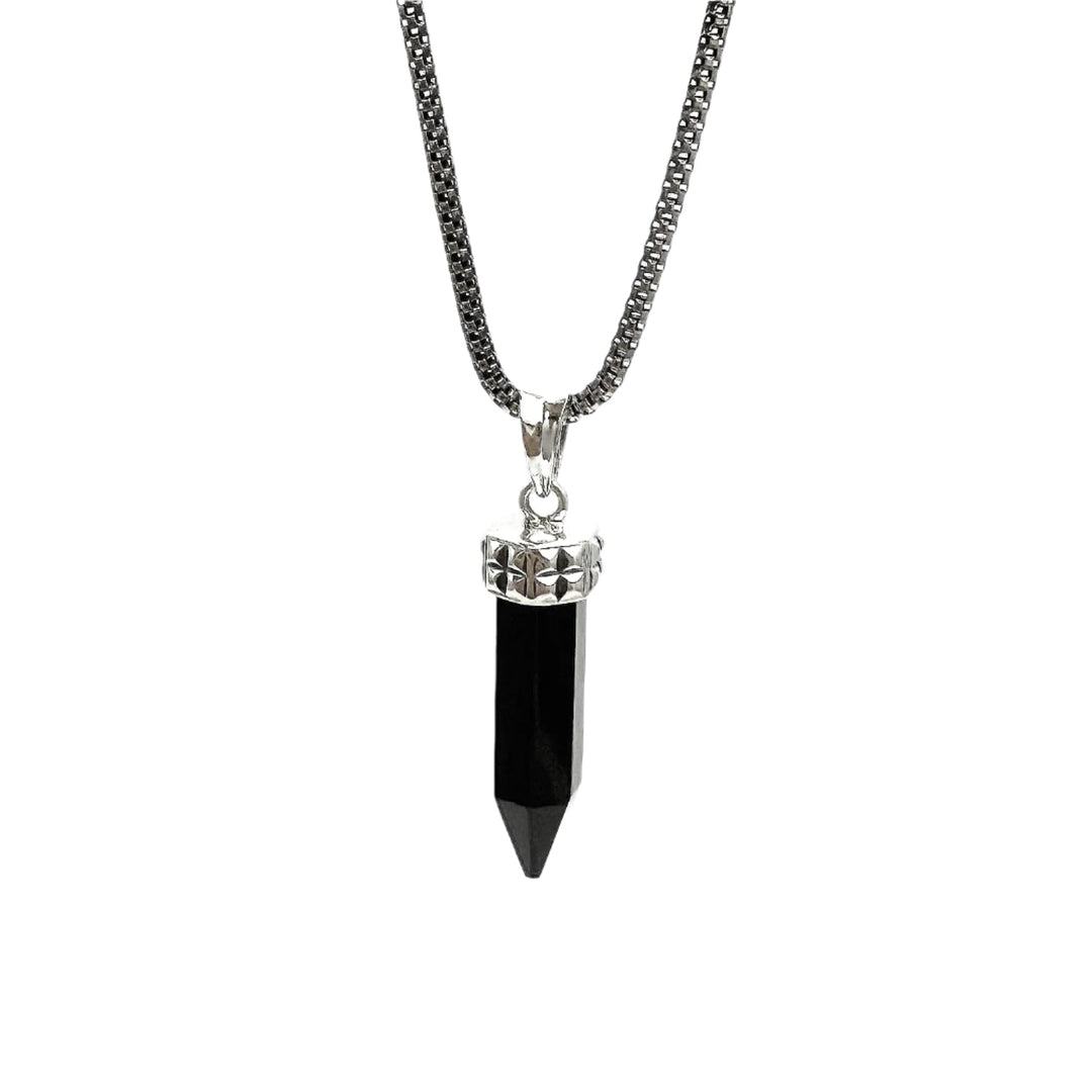 Noir Pendant in 925 sterling silver & Black Onyx stone