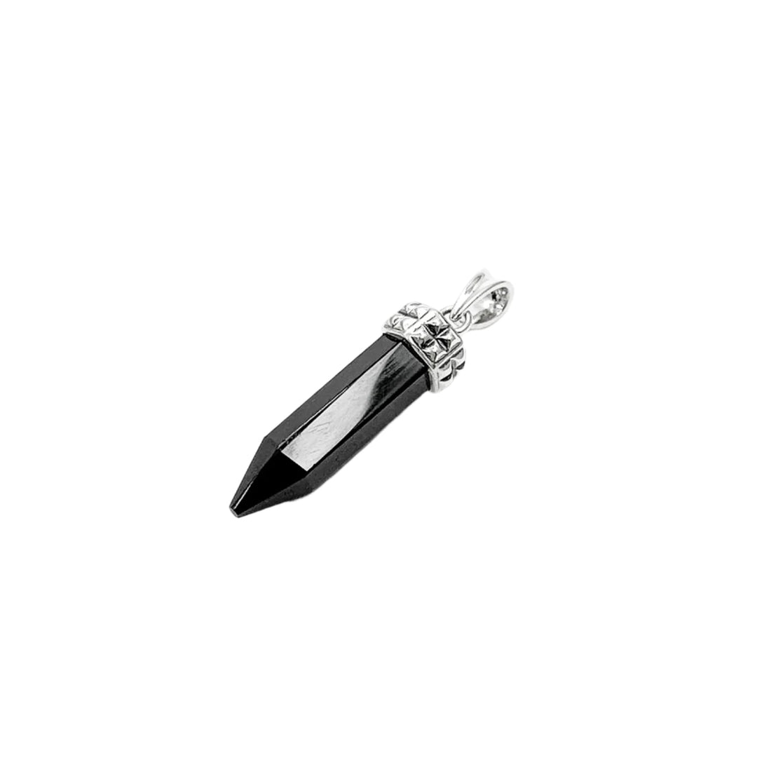 Noir Pendant in 925 sterling silver & Black Onyx stone