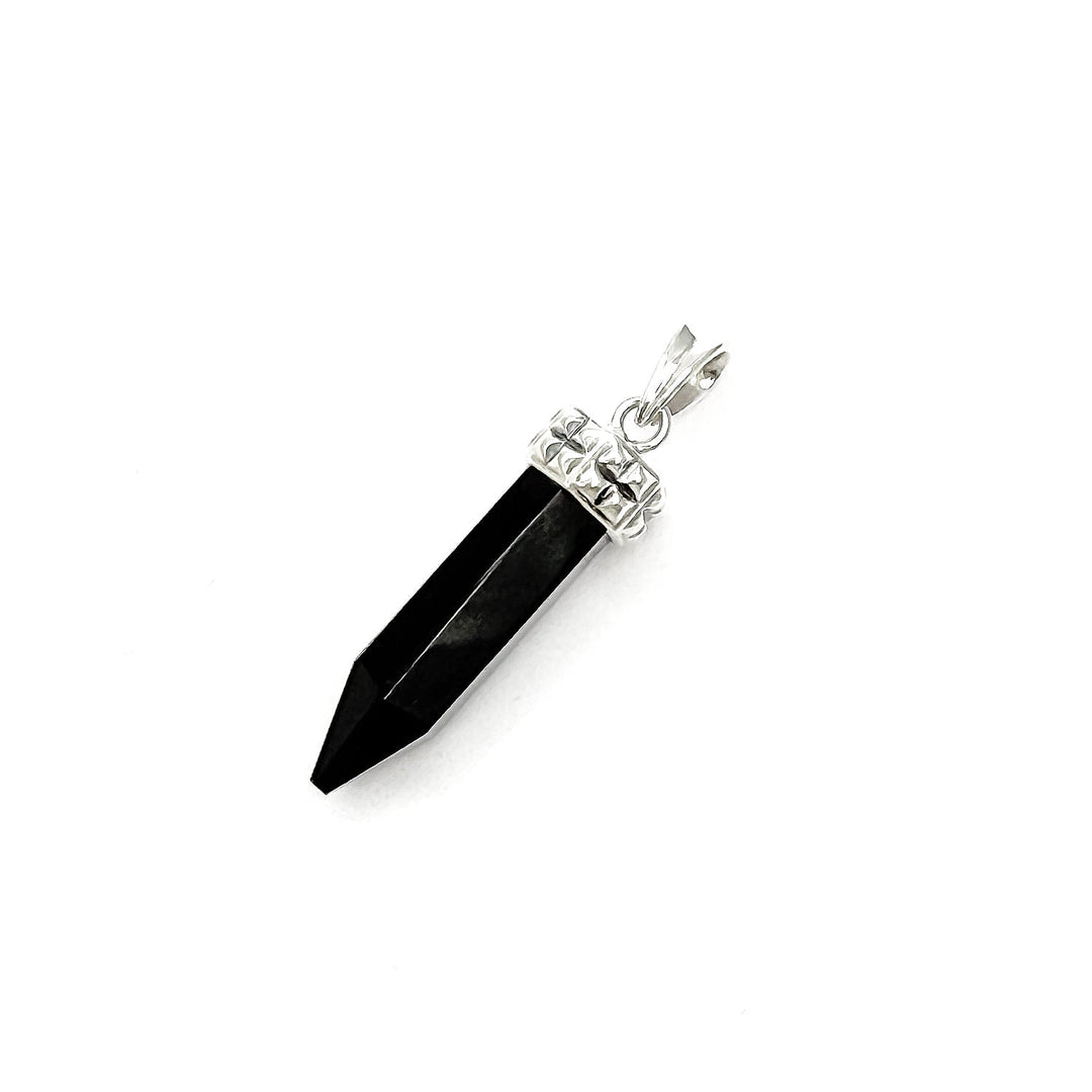Noir Pendant in 925 sterling silver & Black Onyx stone