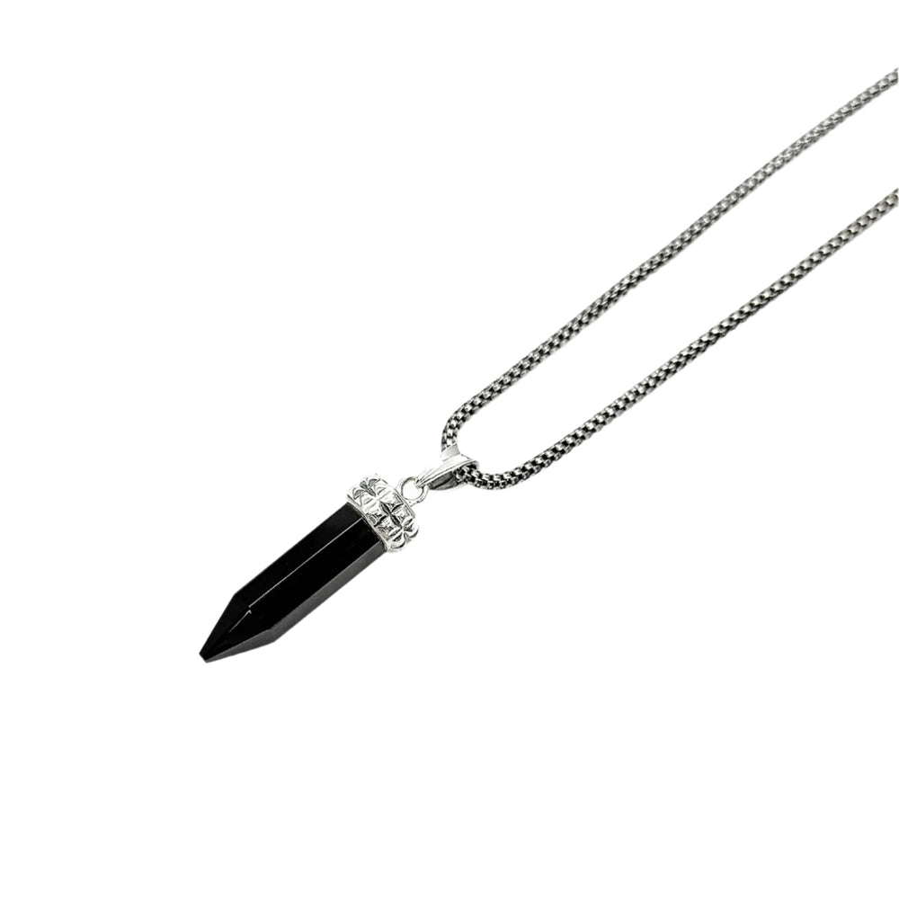 Noir Pendant in 925 sterling silver & Black Onyx stone