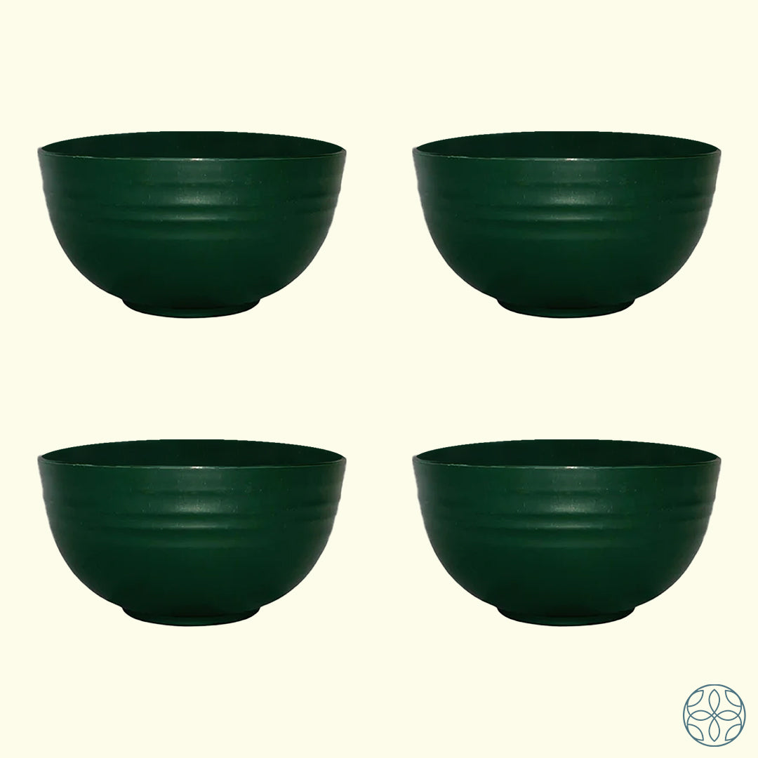 Irida Naturals Wheat Straw Serving Bowls Set Of 4