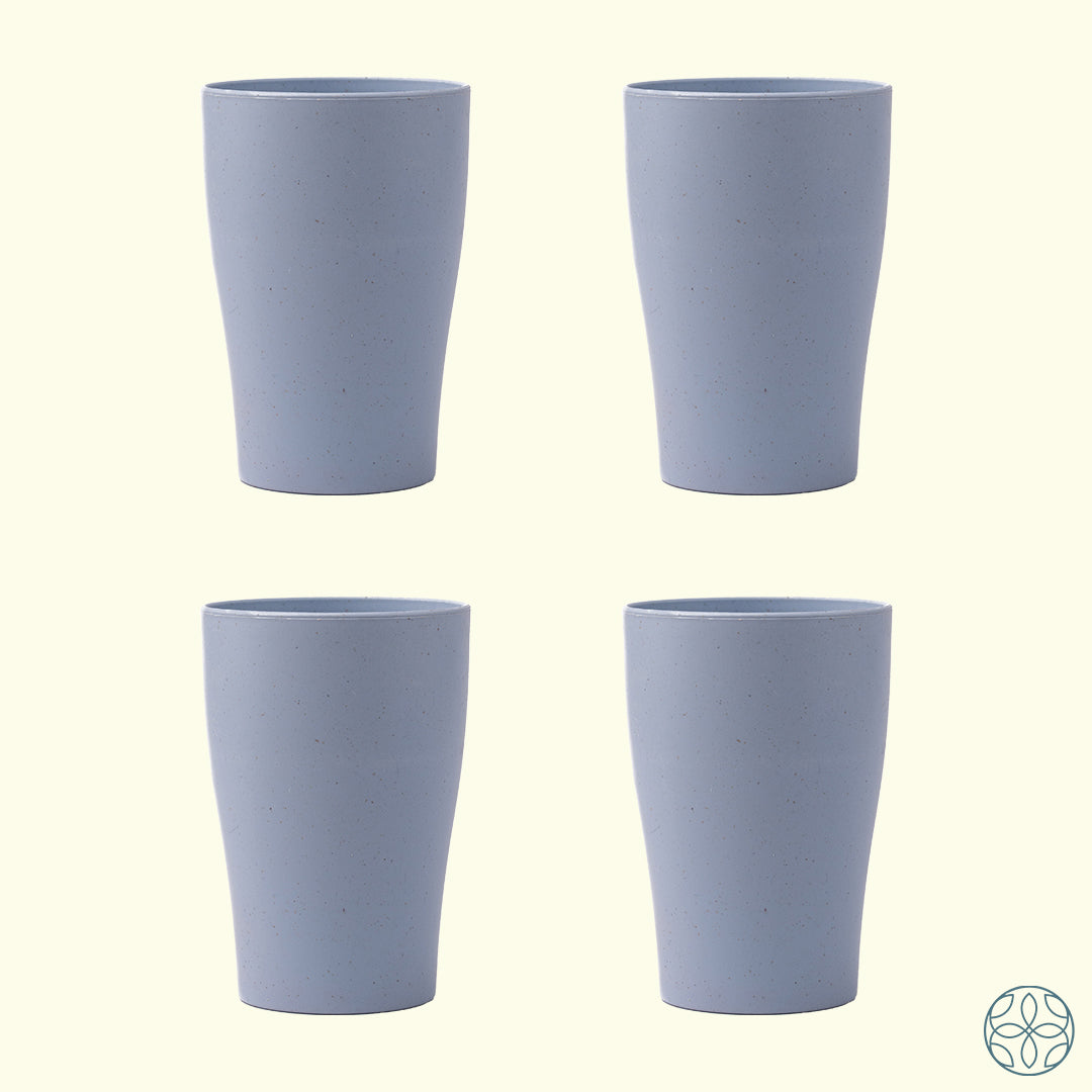 Irida Naturals Wheat Straw Cups - Set of 4