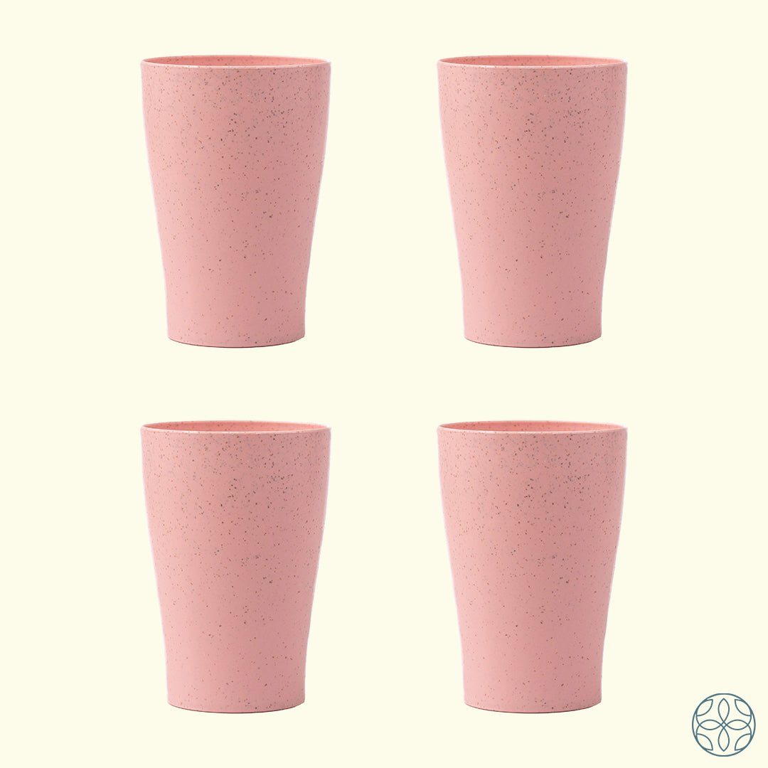 Irida Naturals Wheat Straw Cups - Set of 4