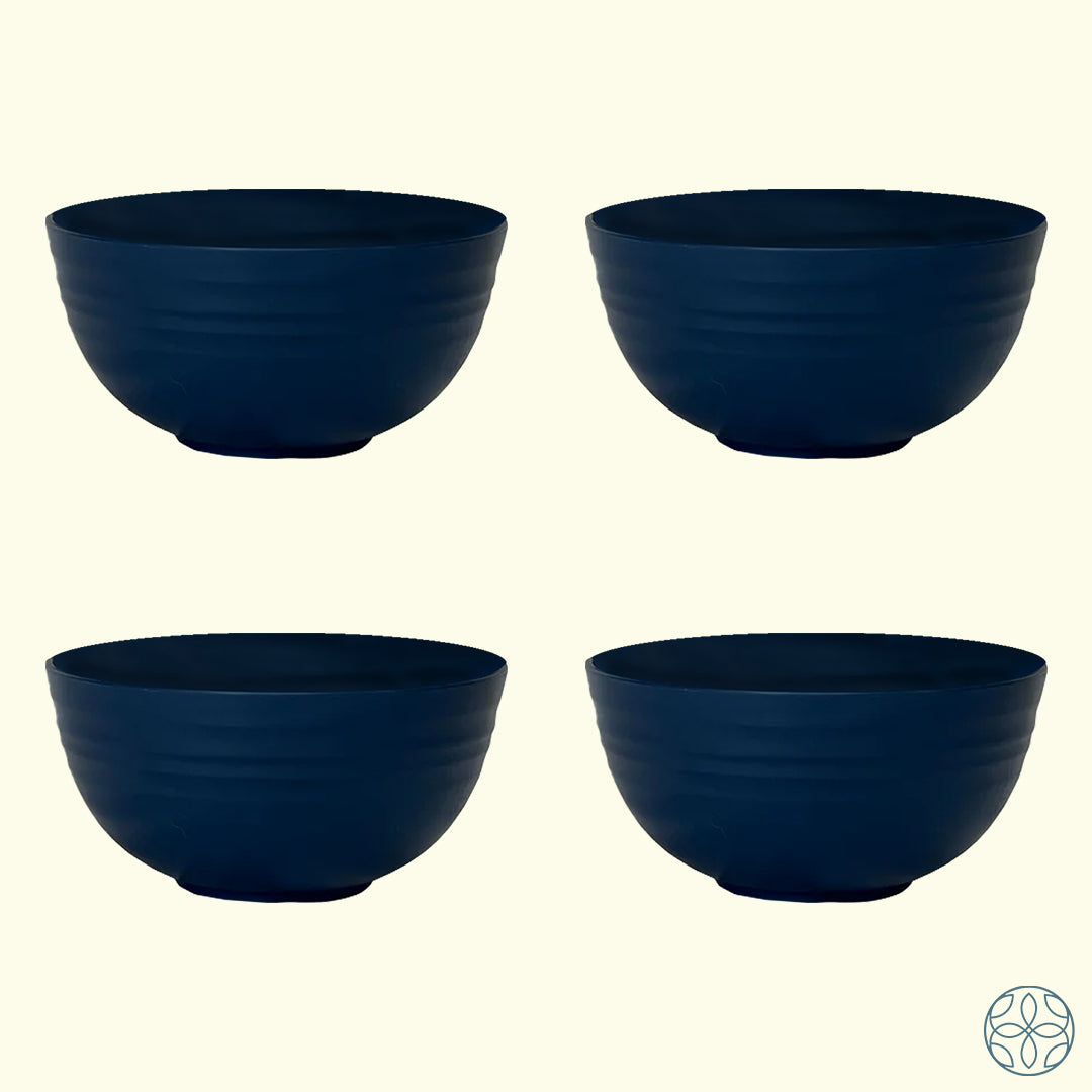 Irida Naturals Wheat Straw Serving Bowls Set Of 4