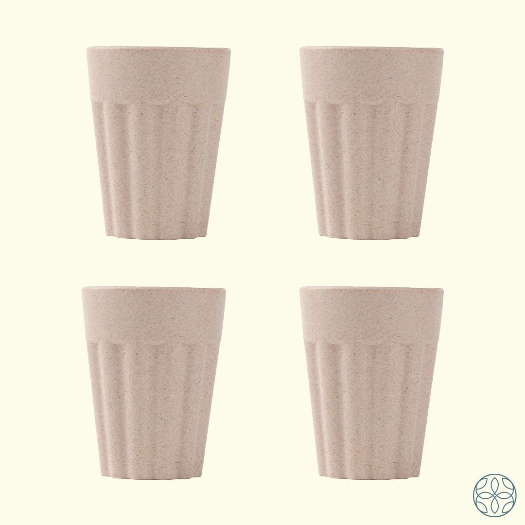 Irida Naturals Rice Husk Cutting Chai Cups