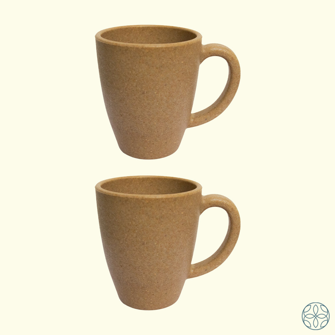 Irida Naturals Rice Husk Coffee Mugs - 300ml