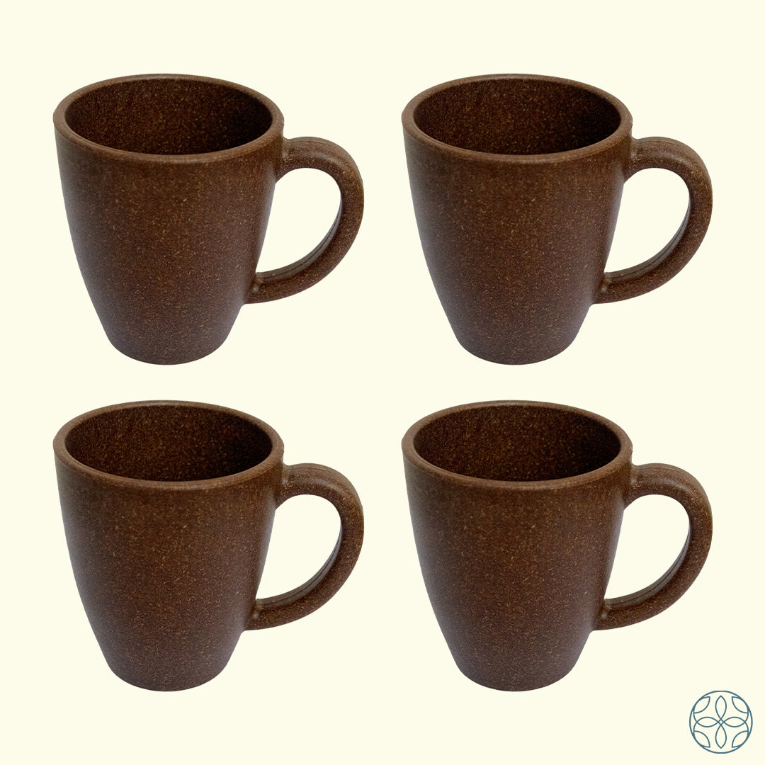 Irida Naturals Rice Husk Coffee Mugs - 300ml