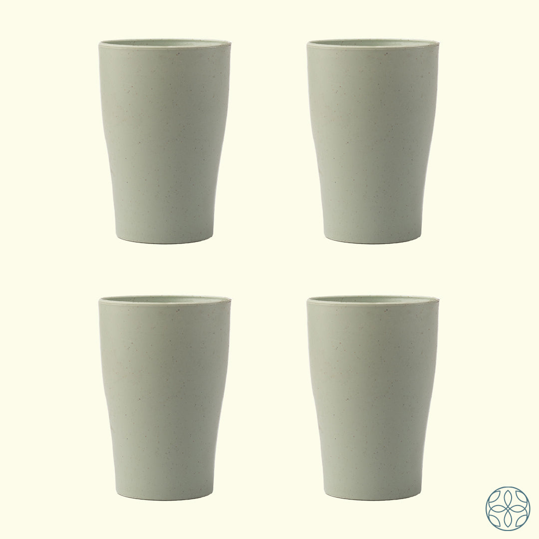 Irida Naturals Wheat Straw Cups - Set of 4
