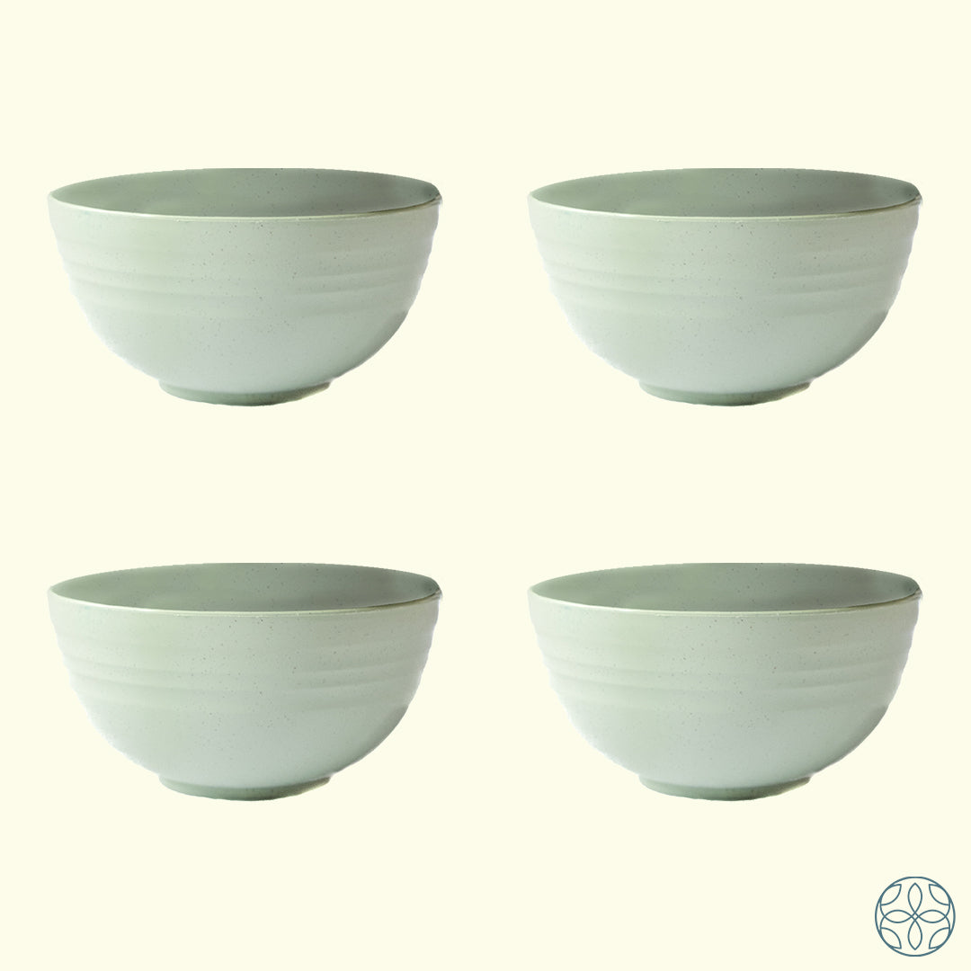Irida Naturals Wheat Straw Serving Bowls Set Of 4