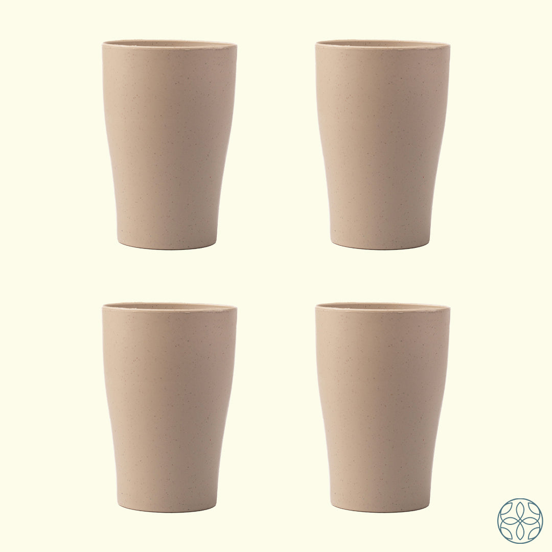 Irida Naturals Wheat Straw Cups - Set of 4