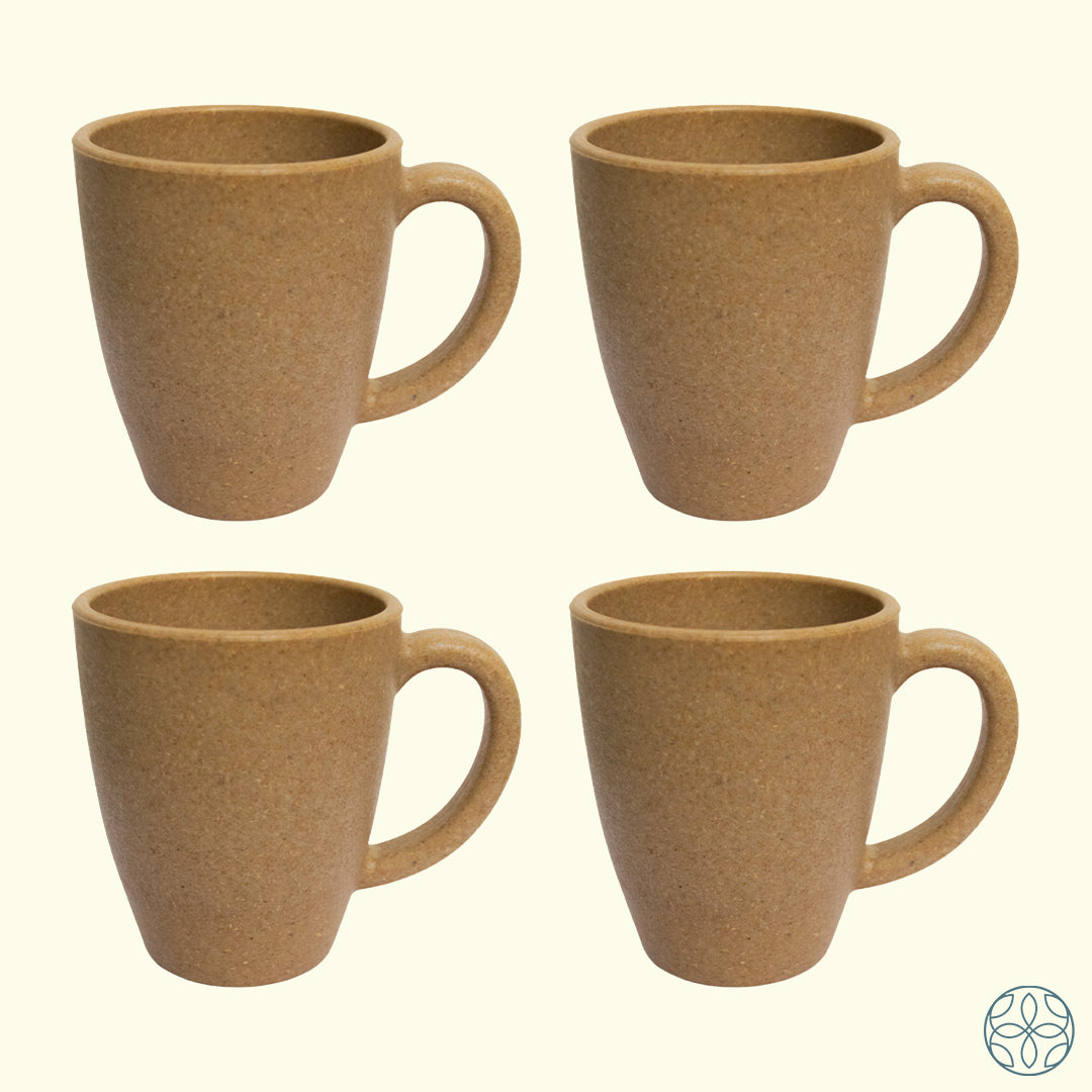 Irida Naturals Rice Husk Coffee Mugs - 300ml