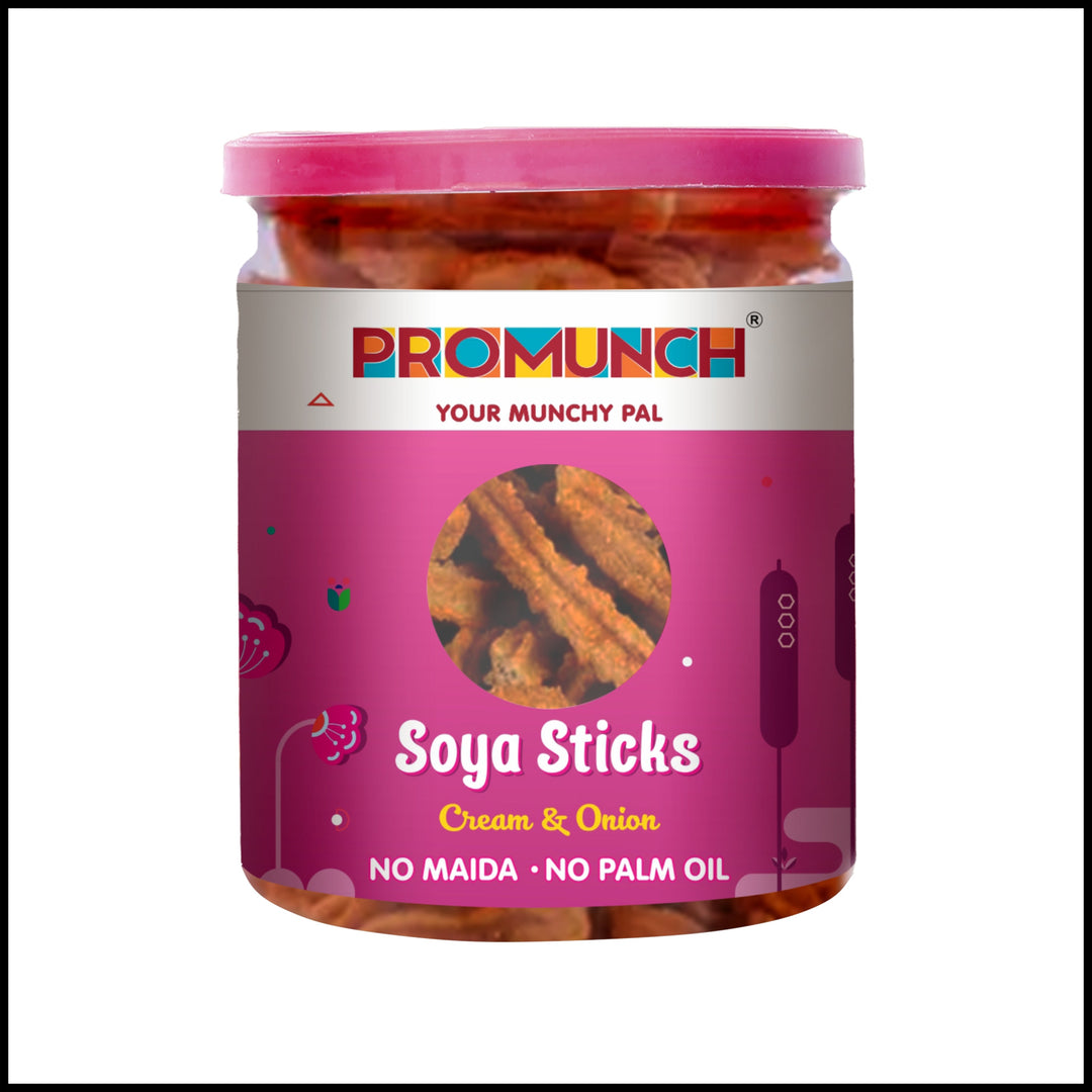 PROMUNCH Soya Sticks - Cream & Onion (100g Each)