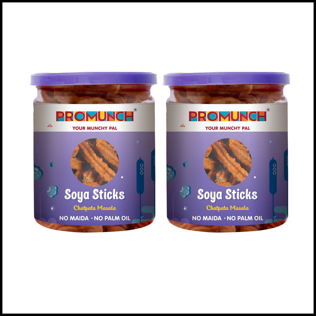 PROMUNCH Soya Sticks - Chatpata Masala ( 100g Each)
