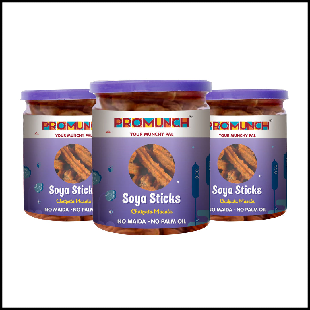PROMUNCH Soya Sticks - Chatpata Masala ( 100g Each)
