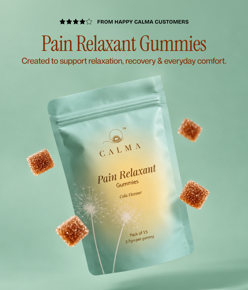 Calma Pain Relief + Anxiety Support Gummies Combo | Vijaya Extract for Stress, Relaxation & Recovery