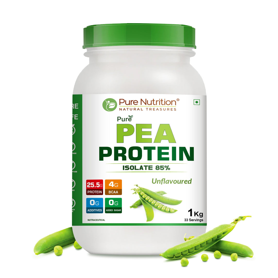 Pea Protein Isolate Powder 1kg – 25.5g Protein | Vegan & Dairy-Free