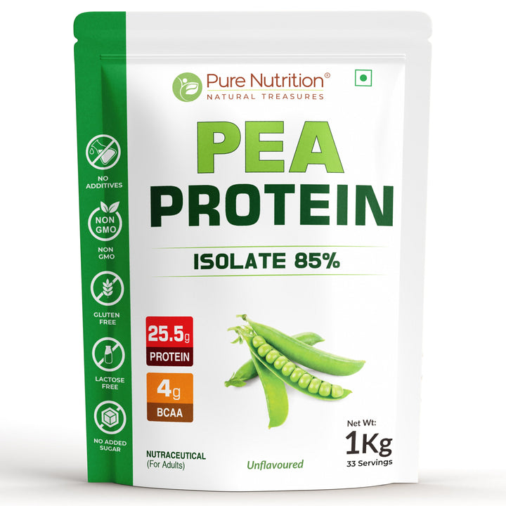 Pea Protein Isolate Powder 1kg  25.5g Protein | Vegan & Dairy-Free