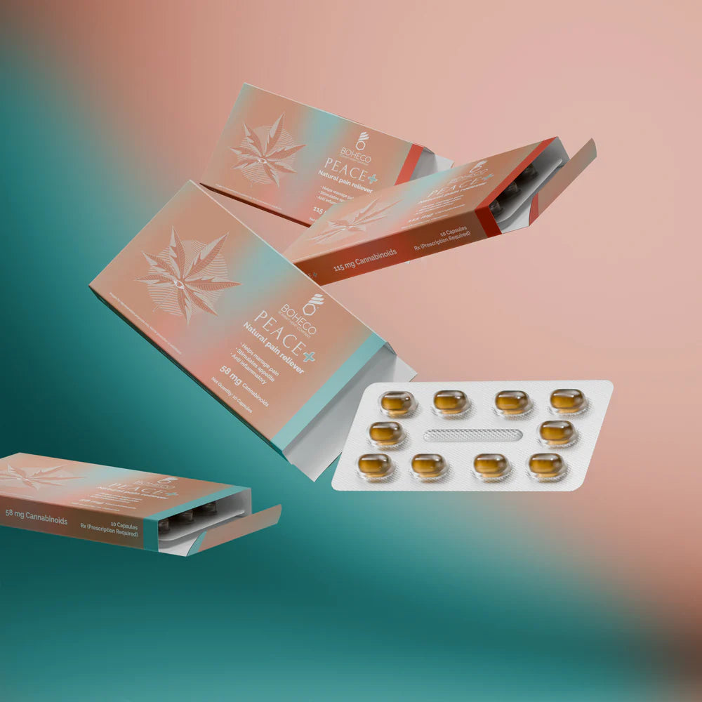 Boheco PEACE ✚ Capsules Natural Pain Reliever
