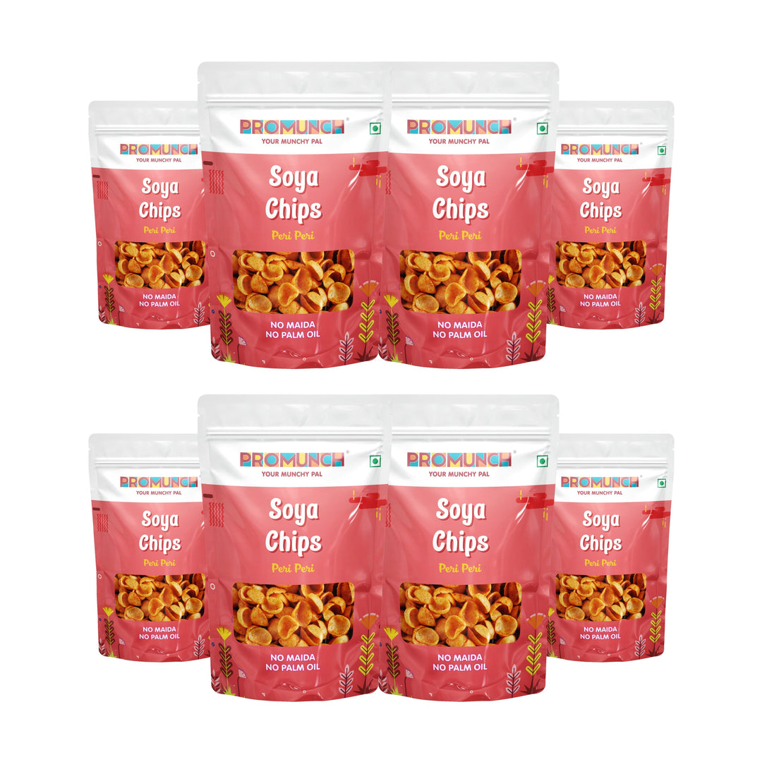Spicy Peri Peri Soya Chips - Enjoy a Crunchy, Fiery Snack Without Guilt