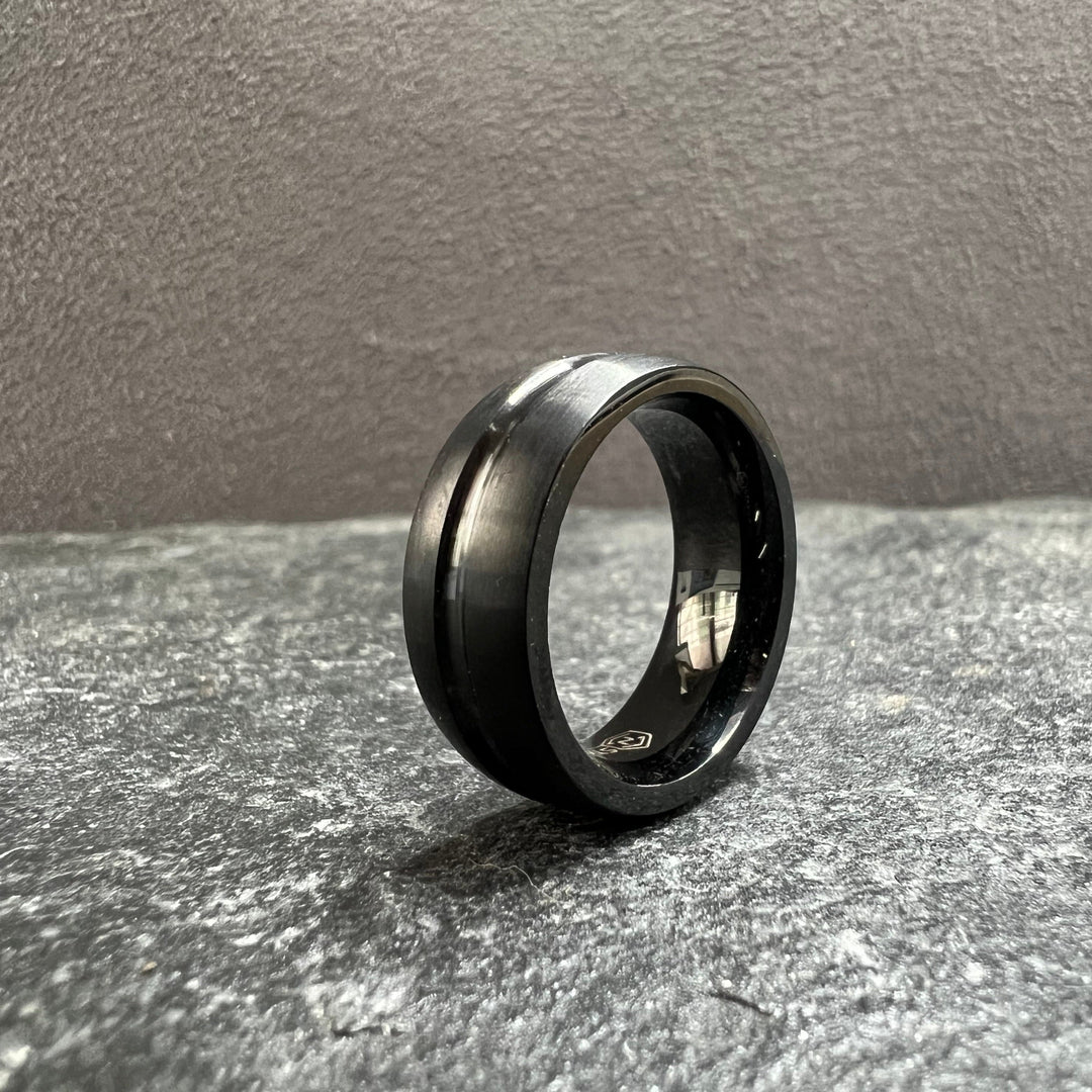 Matte Black Brushed Classic Men&
