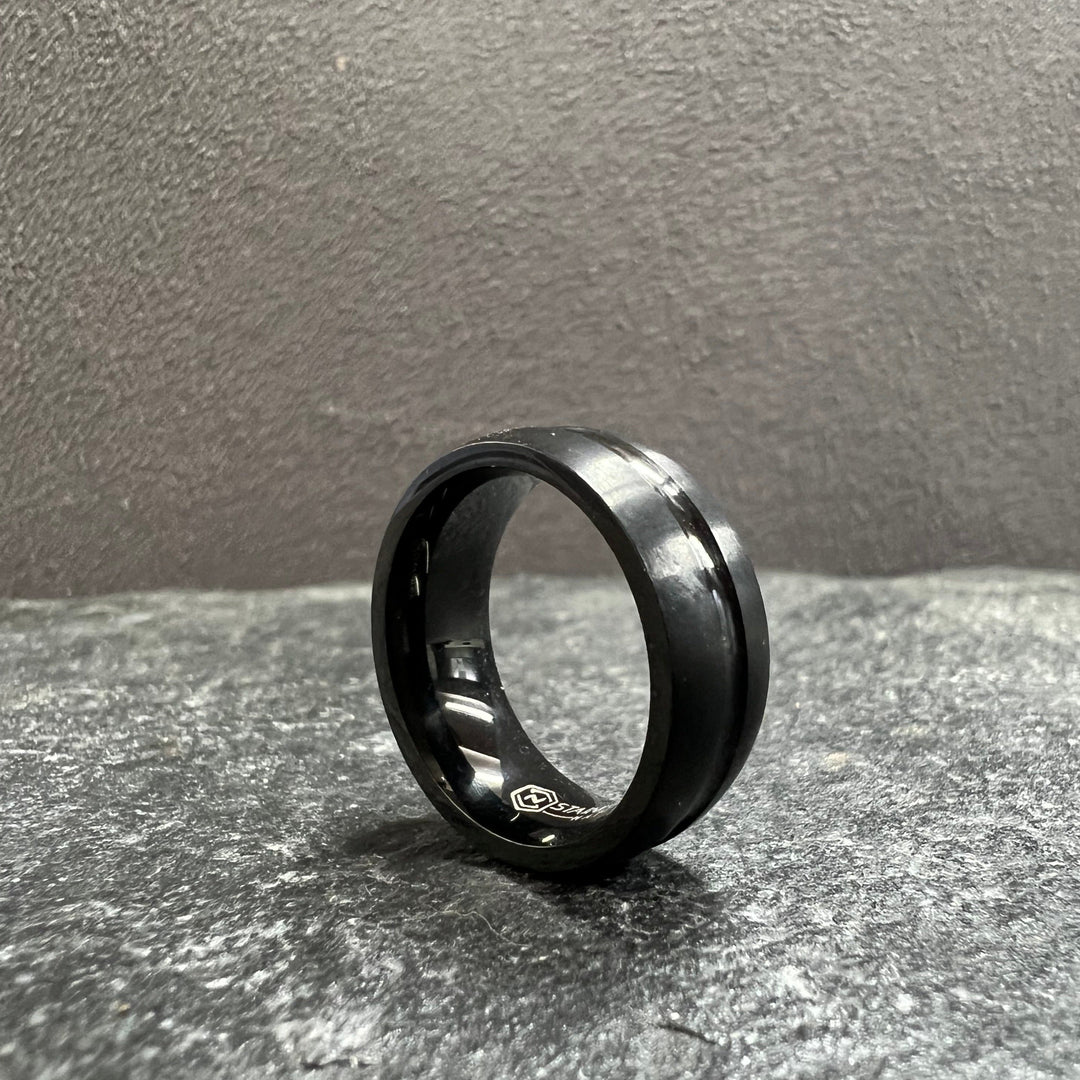 Matte Black Brushed Classic Men&