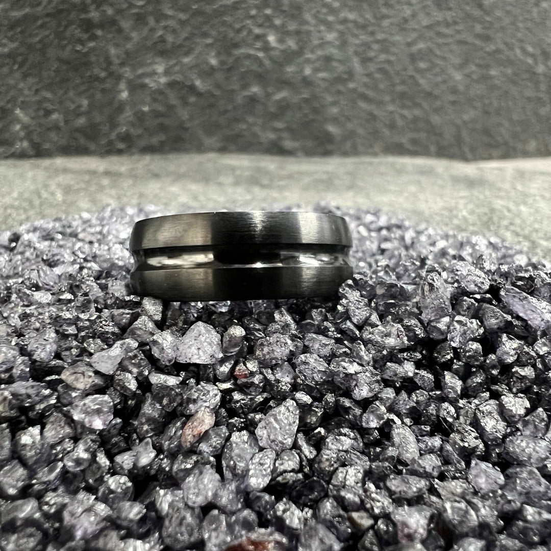 Matte Black Brushed Classic Men&