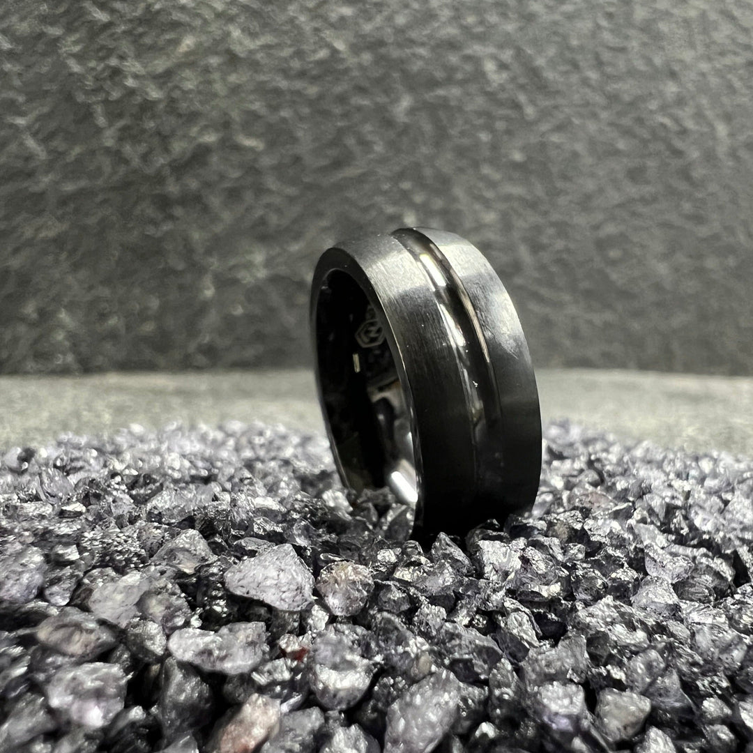 Matte Black Brushed Classic Men&