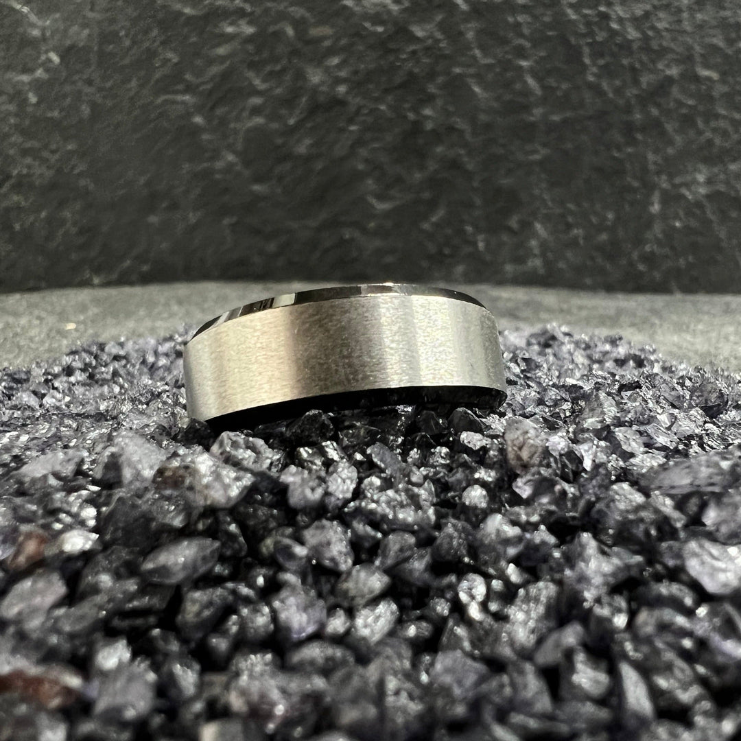 Silver matt Stainless Steel ring