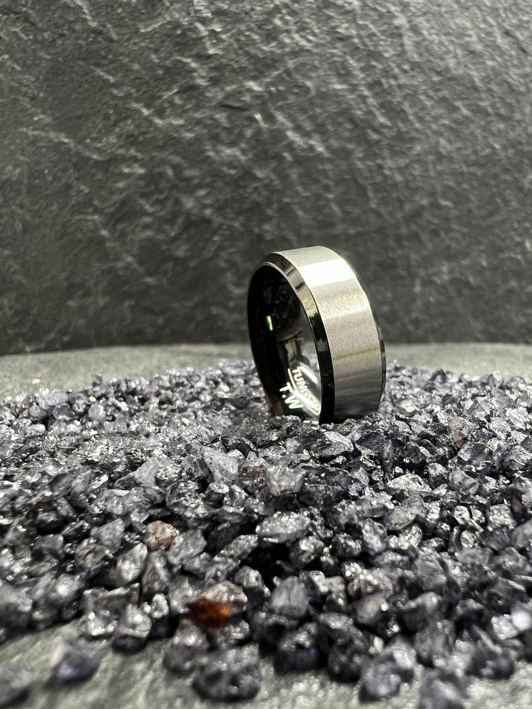 Silver matt Stainless Steel ring